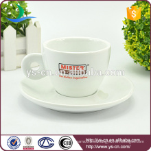Personalizable taza de café de la calcomanía de porcelana y platillo